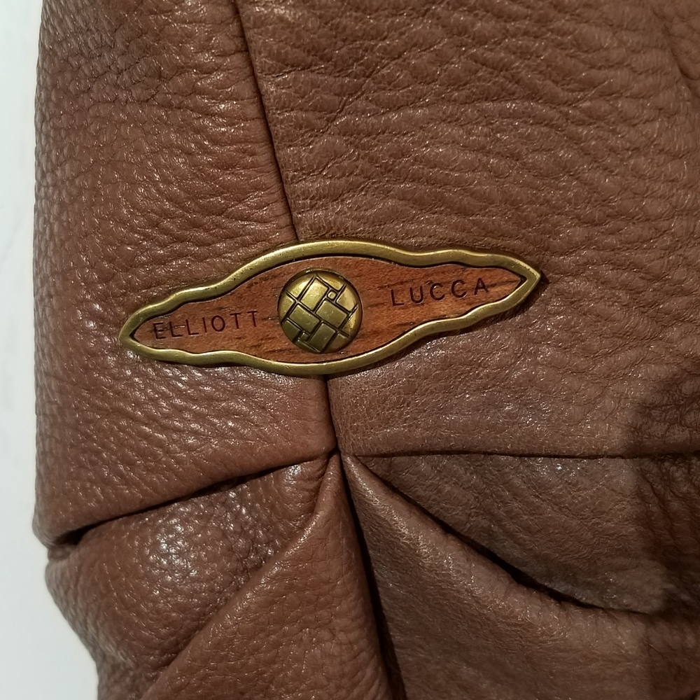 Elliott Lucca Brown Leather Hobo Bag - Picture 10 of 16